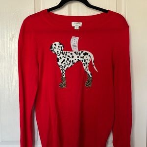 J Crew teddie dog sweater